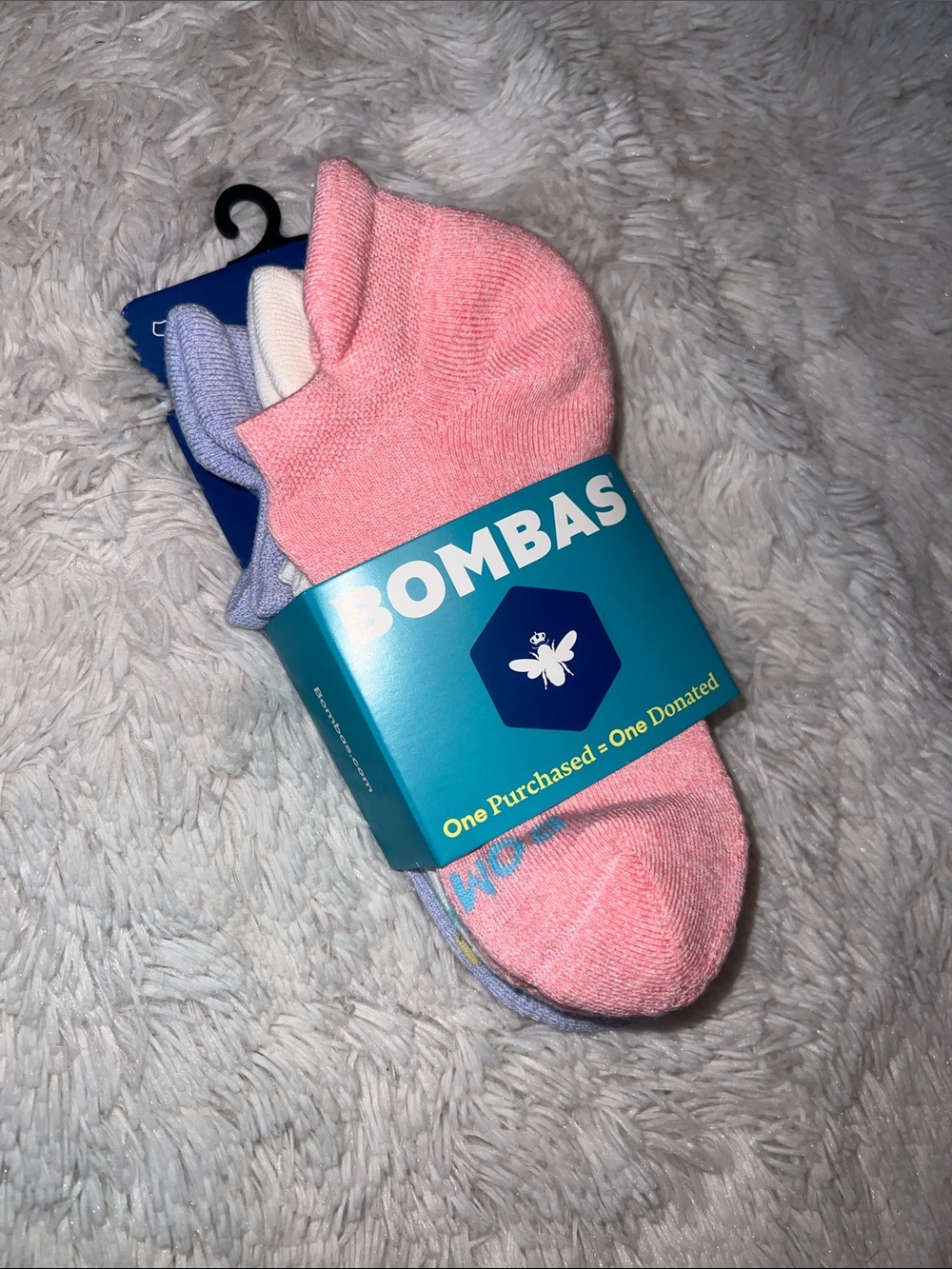 BUNDLE of THREE PAIR of  BOMBAS ANKLE SOCKS